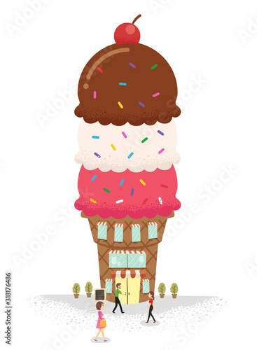 Miniature People Ice Cream ...