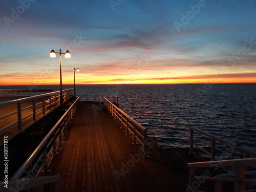 pier at sunset © Krzysztof
