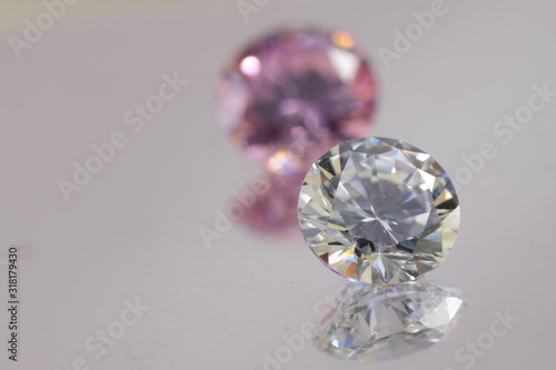 Wallpaper Mural Close up shot of beautiful color zircon diamond beads for jewelry Torontodigital.ca