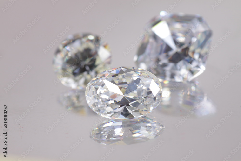 Close up shot of beautiful color zircon diamond beads for jewelry Close up shot of beautiful color zircon diamond beads for jewelry