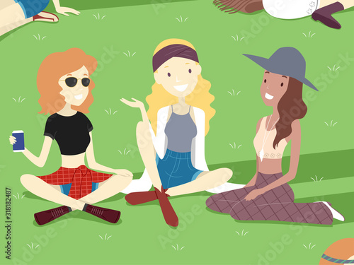 Teen Girls Festival Park Il...