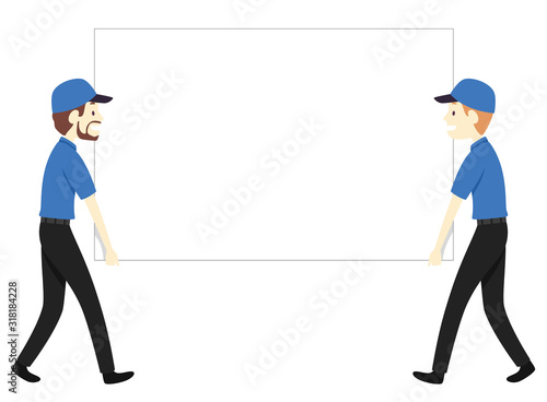 Man Moving Business Board I...