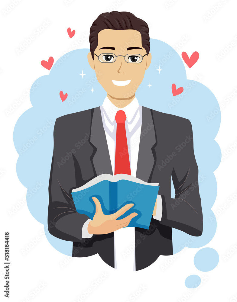 Professor Crush Thought Balloon Illustration Professor Crush Thought Balloon Illustration