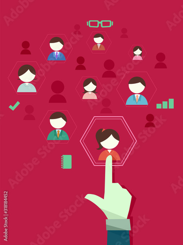 Hand Select Employee Human ...