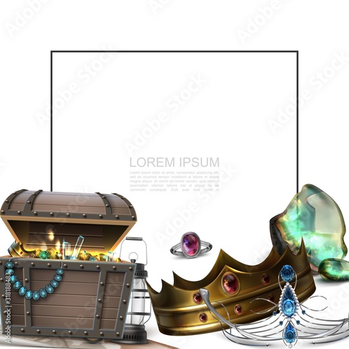 Realistic Pirate Treasures Concept