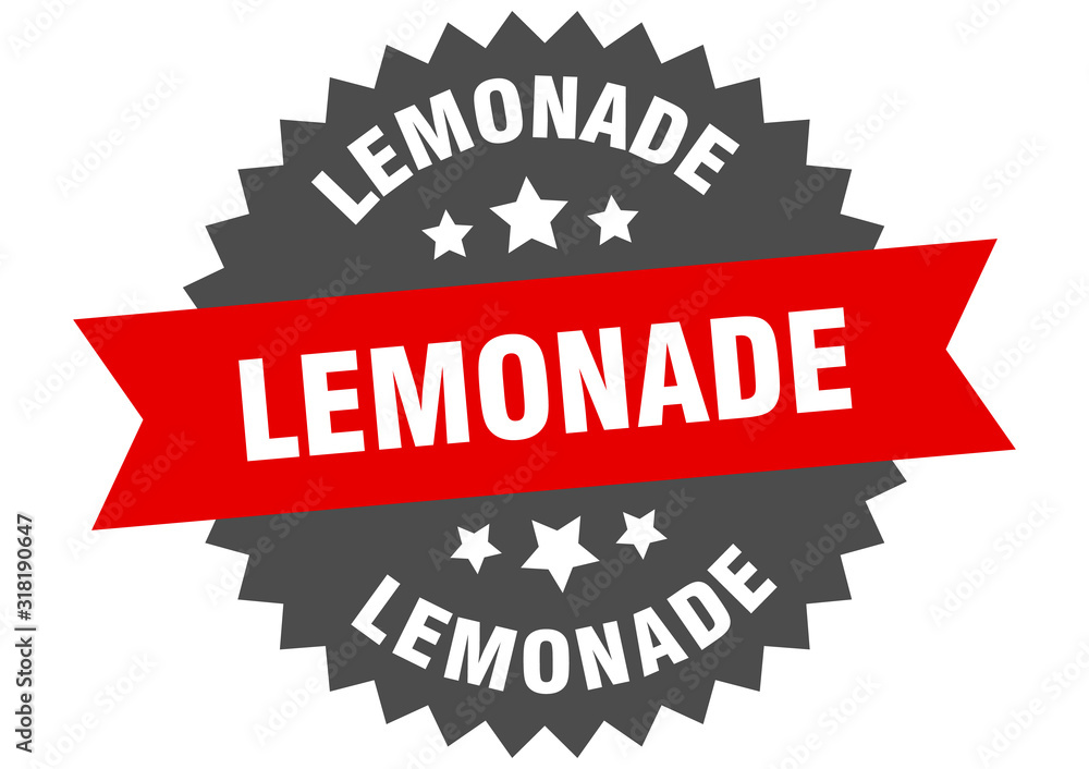 lemonade sign. lemonade circular band label. round lemonade sticker lemonade sign. lemonade circular band label. round lemonade sticker