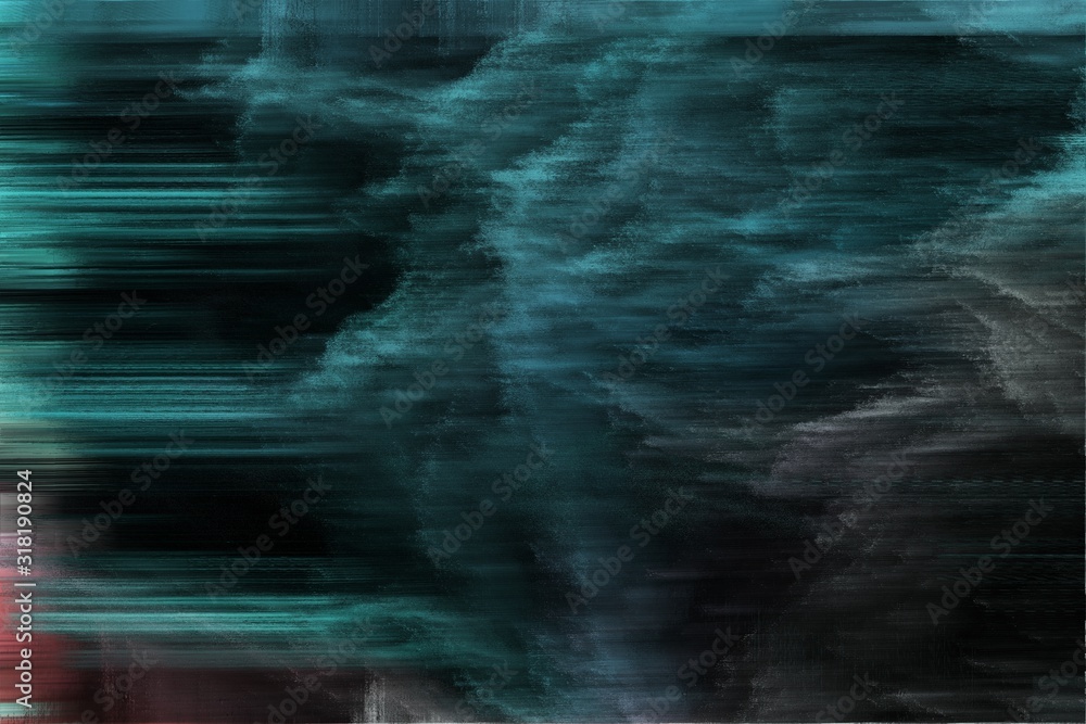 Fototapeta abstrakcyjne tło z cyfrowym złym zniszczonym hałasem i bardzo ciemnoniebieskimi, turkusowymi i niebieskimi kolorami kadetów