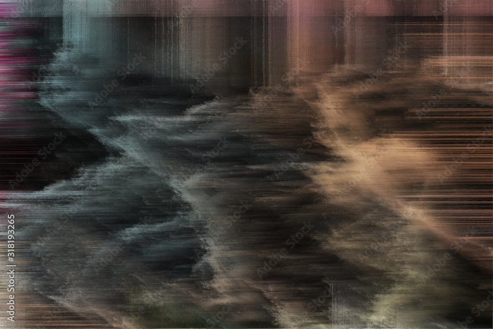 Fototapeta abstrakcyjne tło z cyfrowym słabym złamanym szumem i bardzo ciemnymi fioletami, bardzo ciemnymi niebieskimi i różowobrązowymi kolorami