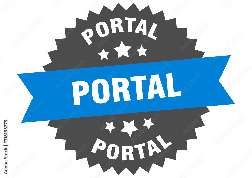 Fototapeta premium portal sign. portal circular band label. round portal sticker