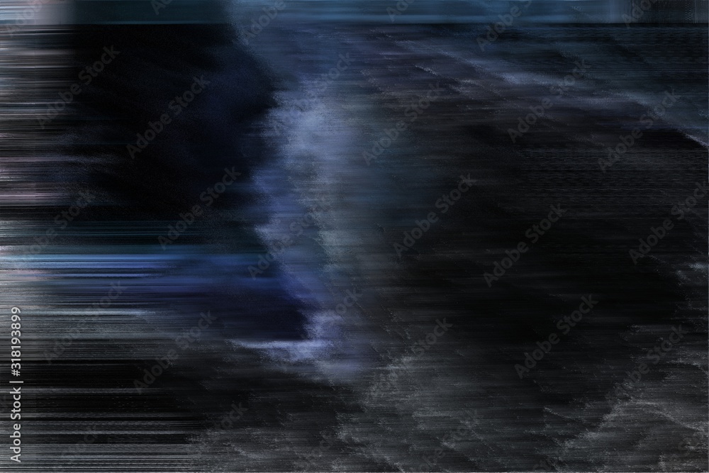 Fototapeta abstrakcyjne tło z uszkodzonym ekranem cyfrowym, uszkodzonym hałasem i bardzo ciemnoniebieskimi, ciemnoszarymi i przyćmionymi szarymi kolorami