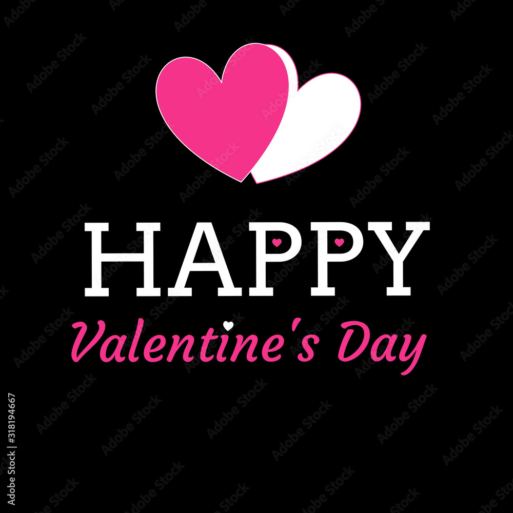 Happy Valentine's day love background with colourful hearts Happy Valentine's day love background with colourful hearts