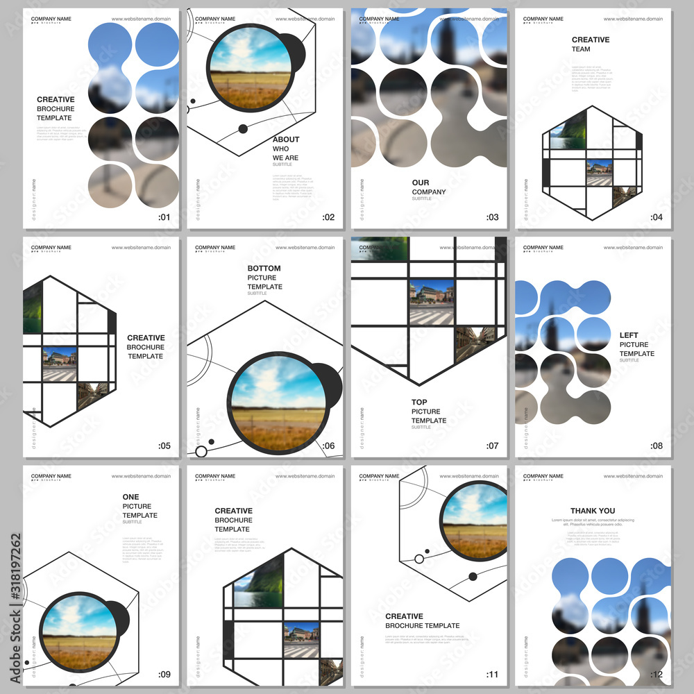 A4 brochure layout of covers templates for flyer leaflet, A4 brochure ...