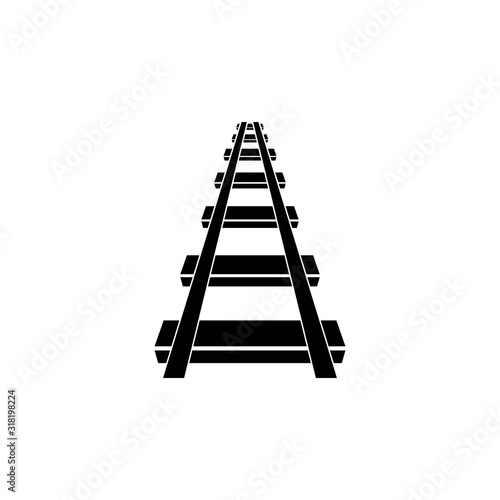 Railway logo , vector icon illustration