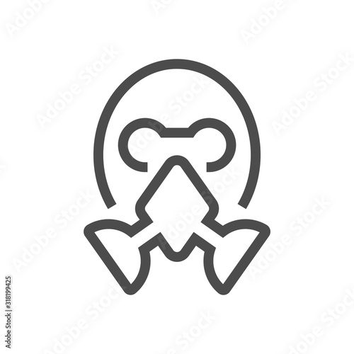 chemical mask icon