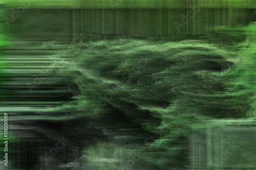 abstract background with digital poor bad noise and dark slate gray  very dark green and dark sea green colors