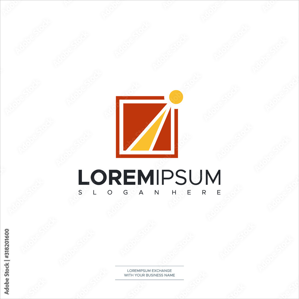 Letter I Road Design Logo Template Letter I Road Design Logo Template