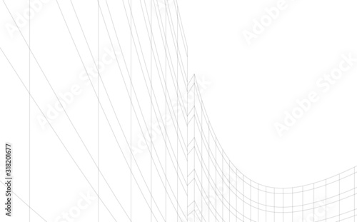 Concept 3d architecture building, vector illustration