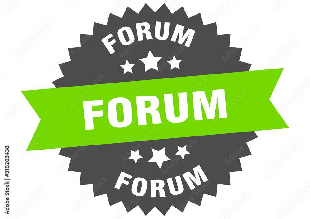 Fototapeta premium forum sign. forum circular band label. round forum sticker