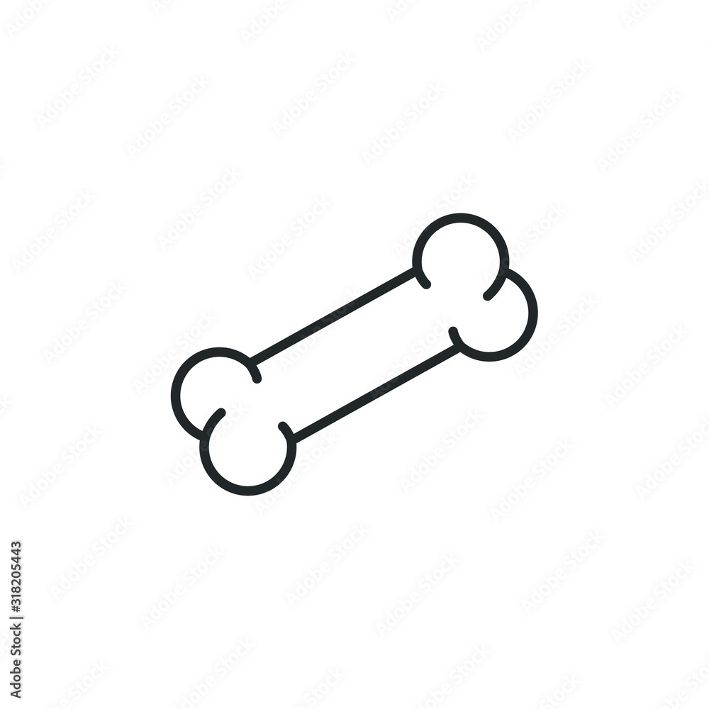dog bone icon template color editable. dog bone symbol vector sign isolated on white background illustration for graphic and web design. dog bone icon template color editable. dog bone symbol vector sign isolated on white background illustration for graphic and web design.