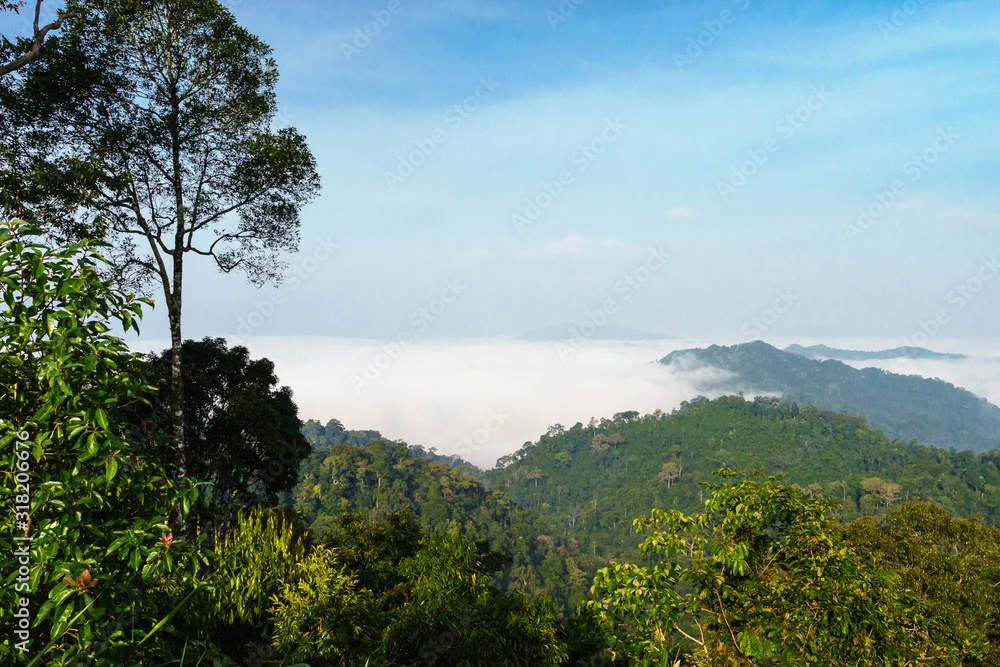 Sea of mist in Phetchaburi Province, Thailand.