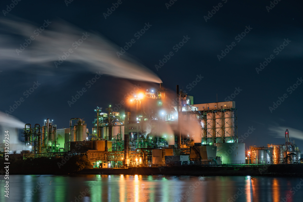 Fototapeta premium 工場夜景