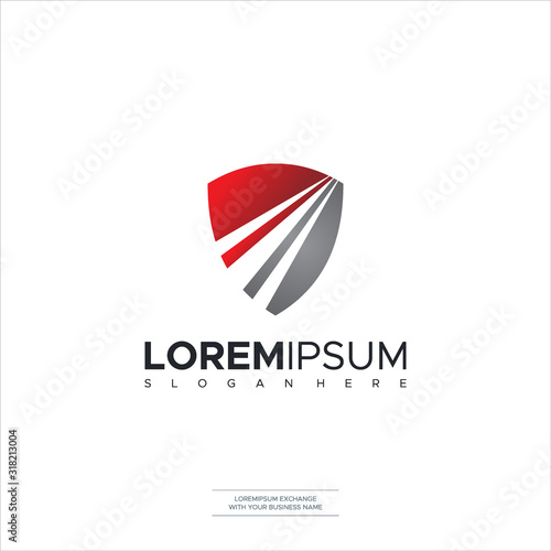 Road Shield Logo Icon Vector Template Elements