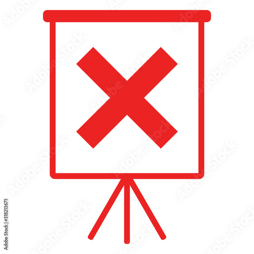 Kreuzung und Flipchart