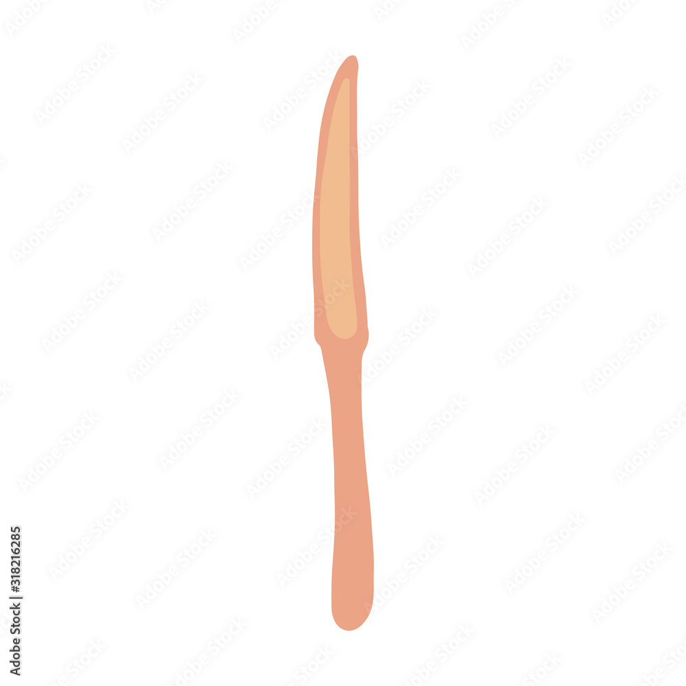 Knife in doodle style isolated on white background. Simple illustration Knife in doodle style isolated on white background. Simple illustration