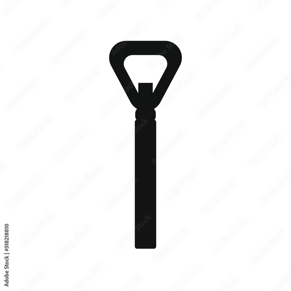 Vector icon, of beer bottle opener Vector icon, of beer bottle opener