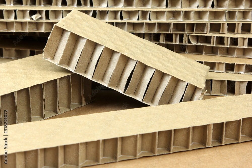 Honeycomb paper board used for cargo bracing. corrugated box sheet ...