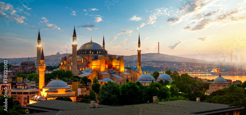Obraz na płótnie View on Ayasofya w salonie