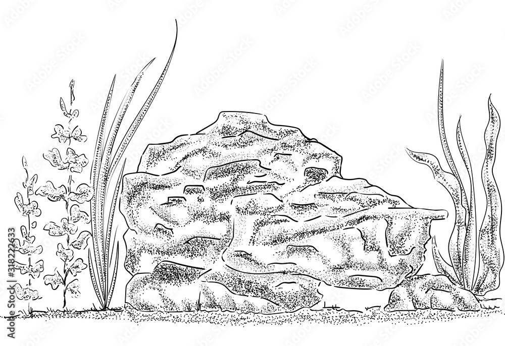 Naklejka premium vector - fish tank - decoration