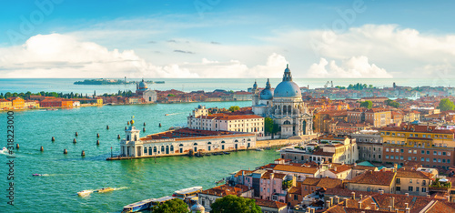 Panoramic aerial view of Venice