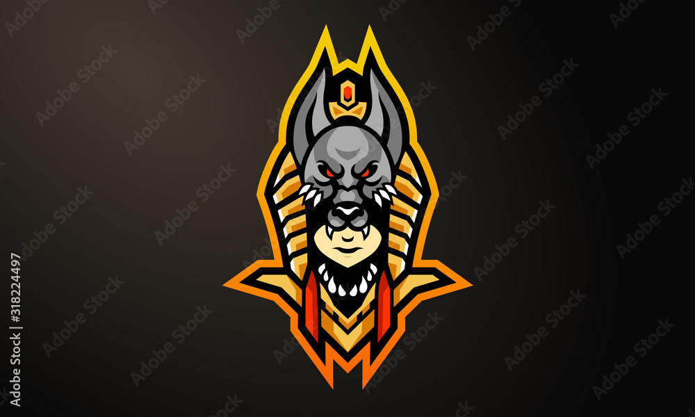 Anubis Esports Mascot Logo Design-01 Anubis Esports Mascot Logo Design-01