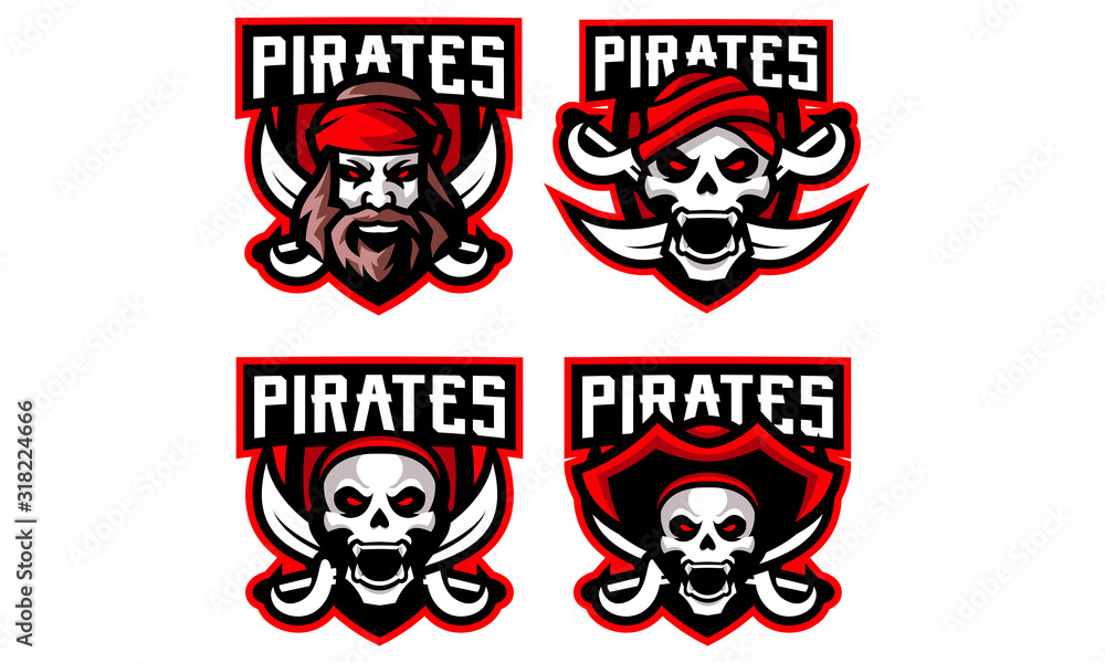 Pirates Esports Mascot Logo Collection-01