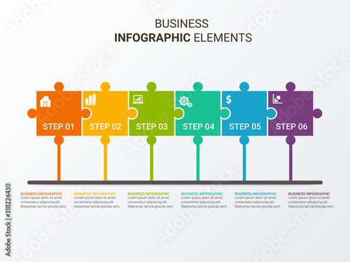 Vector Infographic, template design. Business concept, Infograph with number options, step or processes. Infographic element for layout process diagram,parts,chart,graphic,info graph