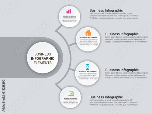 Vector Infographic label design template with icons and options or steps. diagram, presentations, workflow layout, banner, flow chart, info graph.