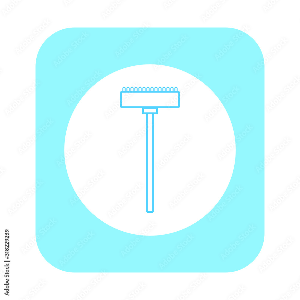 vector icon, sweeping brush shape vector icon, sweeping brush shape