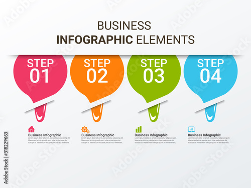 Vector illustration infographics options. Template for brochure, business, web design