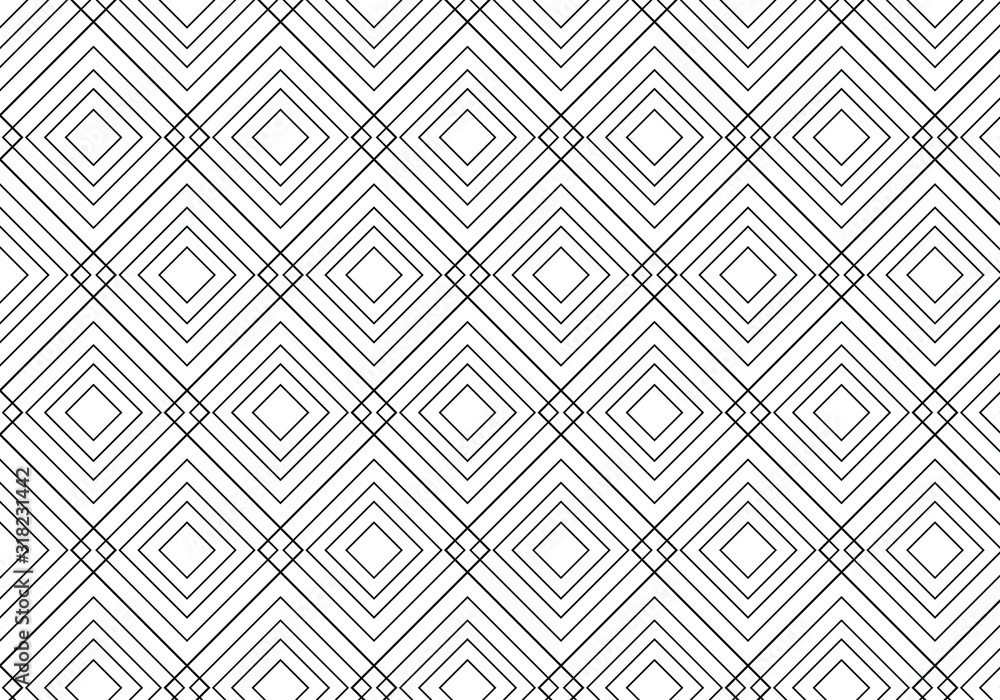 Vector monochrome pattern with repeating squares. Regular hipster background. Minimalist ornament