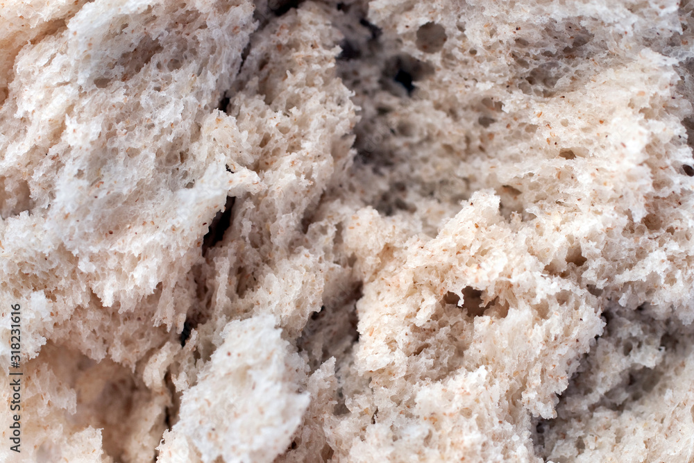 Close up shot of a white bread Close up shot of a white bread