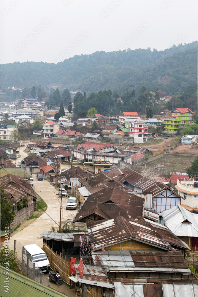 Ziro village in Arunachal Pradesh state, India