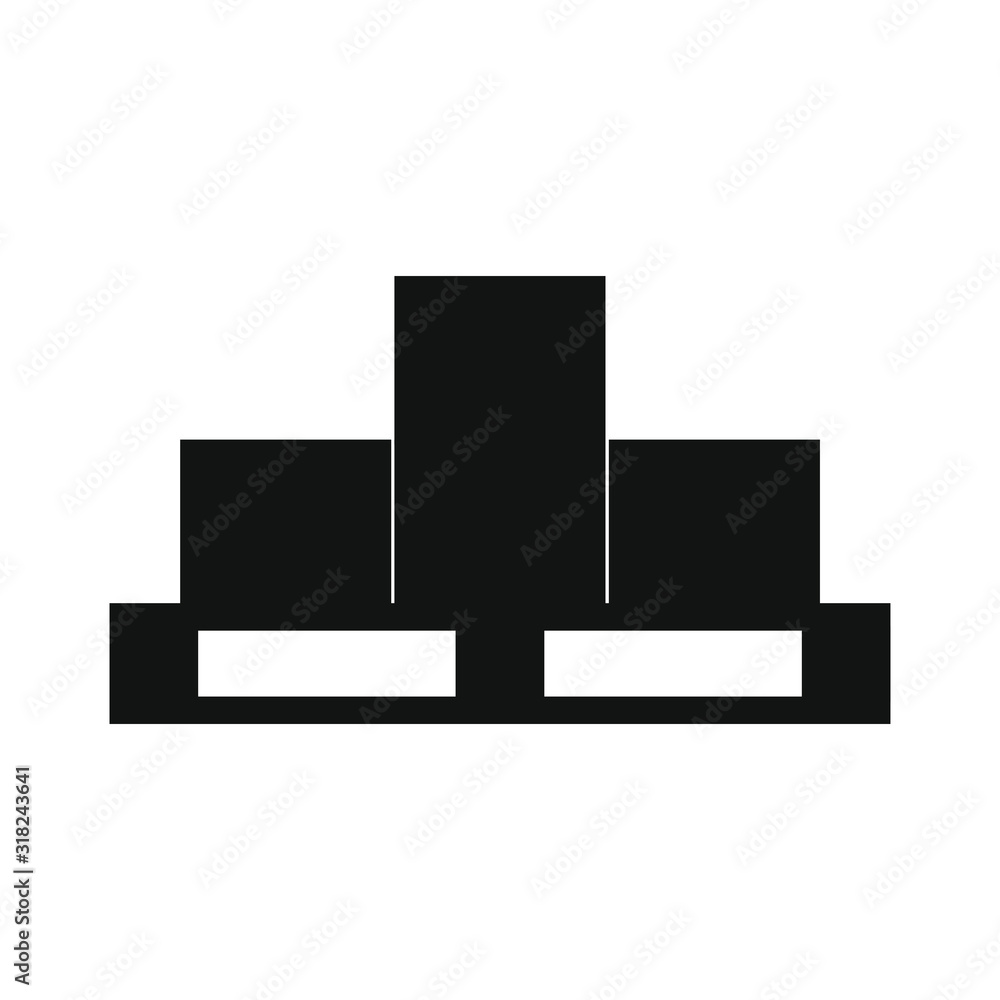 vector icon, wooden pallet for transport vector icon, wooden pallet for transport