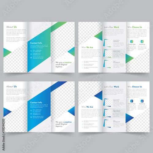 business trifold brochure template