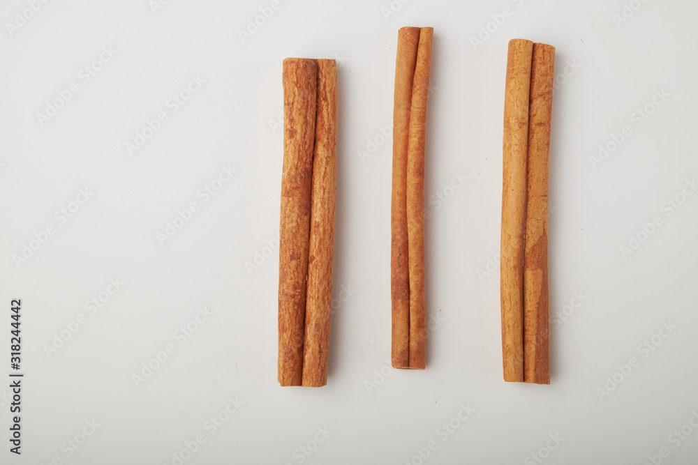 Cinnamon Sticks Isolated On White Background Cinnamon Sticks Isolated On White Background
