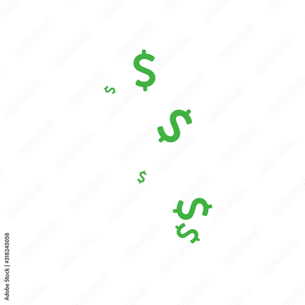 Dollar icon. Money sign isolated, Vector illustration Dollar icon. Money sign isolated, Vector illustration