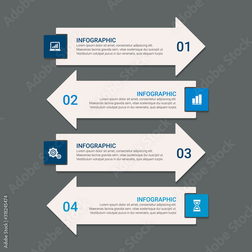 Vector infographic template, integrated circles. Business concept with options. For content, diagram, flowchart, steps, parts, timeline infographics, workflow, chart.