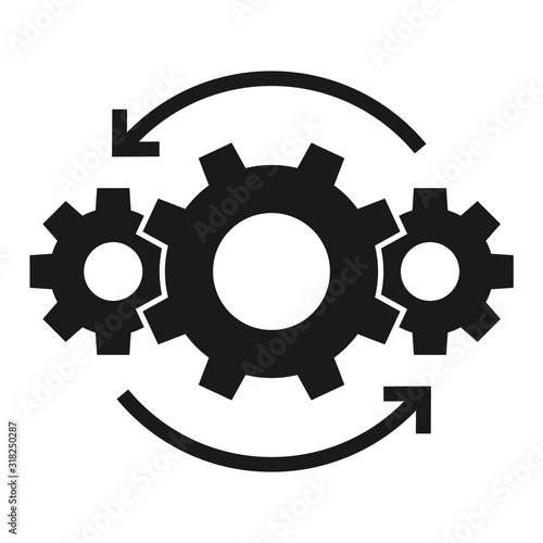 Operations line vector simple icon