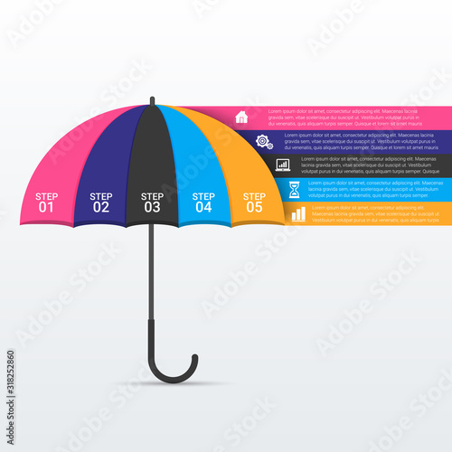 Abstract digital illustration Infographic. Vector illustration can be used for workflow layout, diagram, number options, web design.