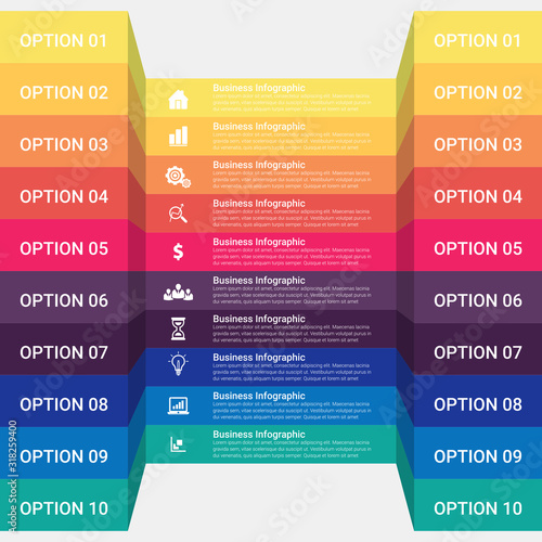 Vector Infographic design template with icons and options or steps. diagram, presentations, workflow layout, banner, flow chart, info graph.